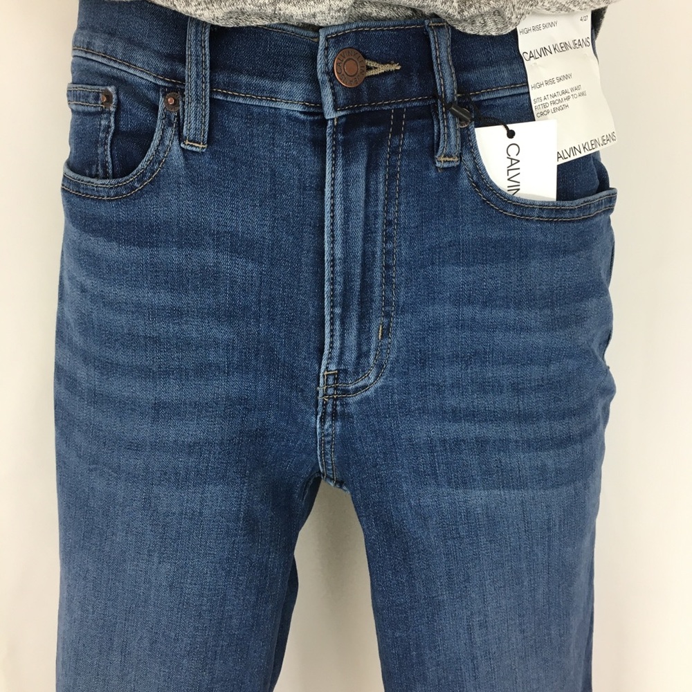 NWT Calvin Klein High Rise Skinny Ankle Jeans - Picture 7 of 11